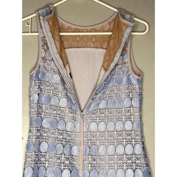 Elegant Blue-Purple Patterned Mini Dress by Lauren Ralph Lauren - Picture 6 of 8